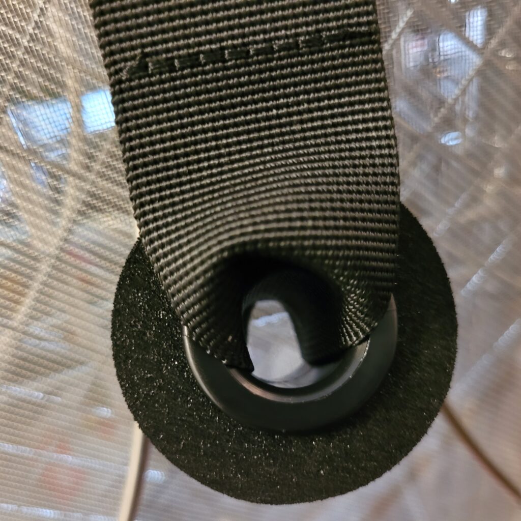 Iron Neck Door Anchor stopper closeup
